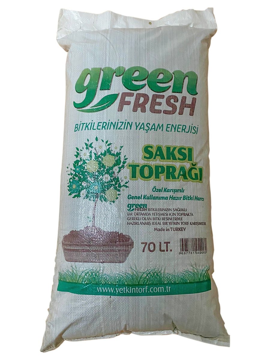 Yeniçağa Torf 70 litre orijinal ürün ambalajı